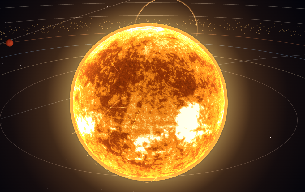 交互式 3D 太阳系 · 太阳与行星轨道